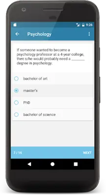 Psychology android App screenshot 2